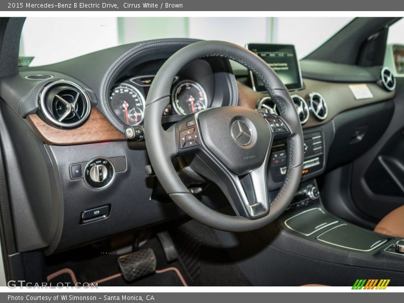Cirrus White / Brown 2015 Mercedes-Benz B Electric Drive