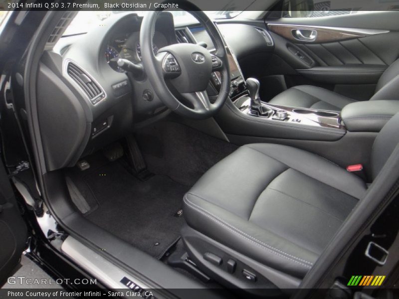 Black Obsidian / Graphite 2014 Infiniti Q 50 3.7 Premium