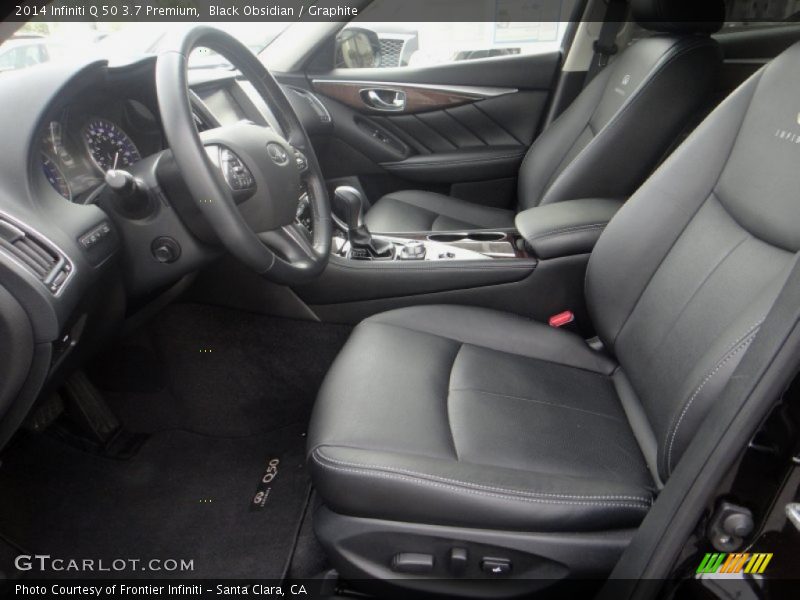 Black Obsidian / Graphite 2014 Infiniti Q 50 3.7 Premium