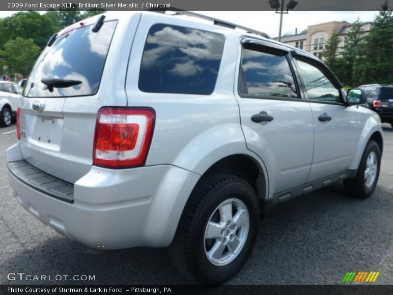 Brilliant Silver Metallic / Charcoal 2009 Ford Escape XLT