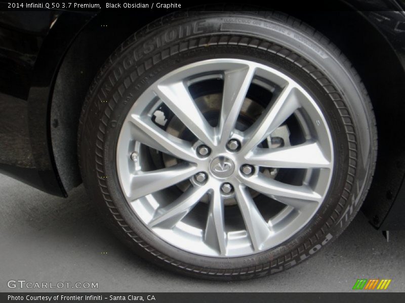 Black Obsidian / Graphite 2014 Infiniti Q 50 3.7 Premium