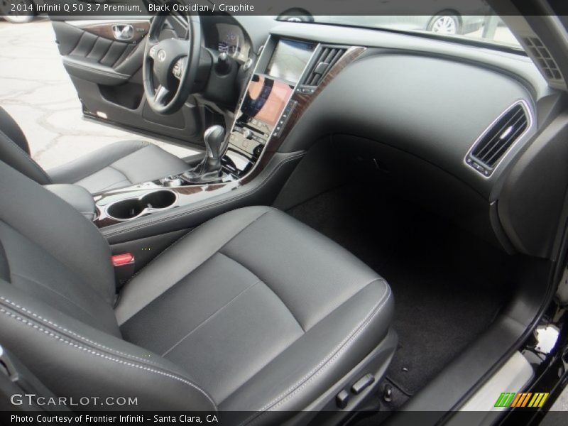 Black Obsidian / Graphite 2014 Infiniti Q 50 3.7 Premium
