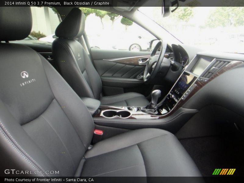 Black Obsidian / Graphite 2014 Infiniti Q 50 3.7 Premium