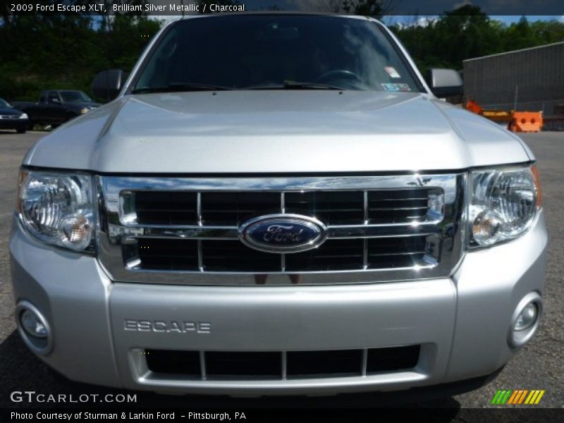 Brilliant Silver Metallic / Charcoal 2009 Ford Escape XLT