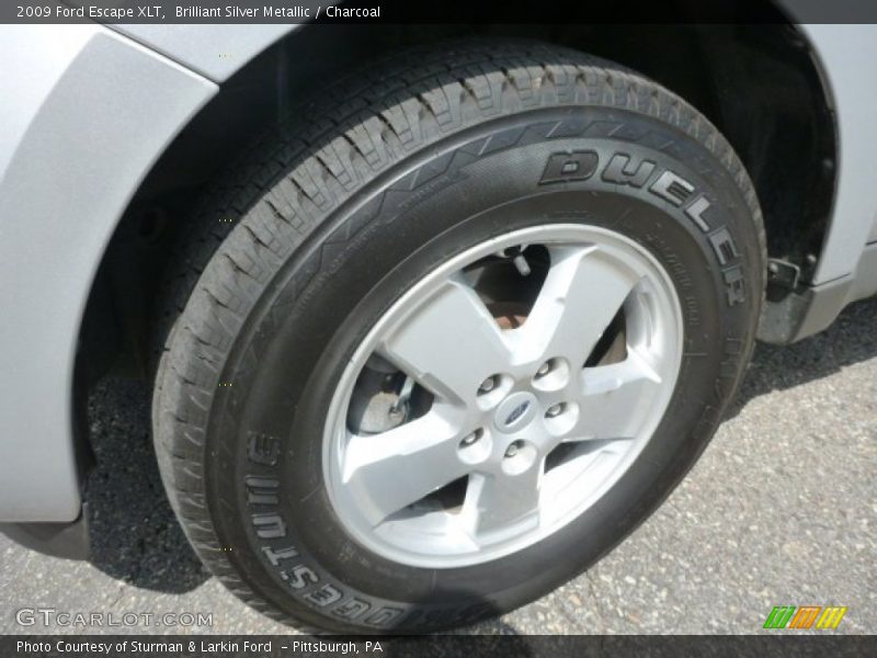 Brilliant Silver Metallic / Charcoal 2009 Ford Escape XLT