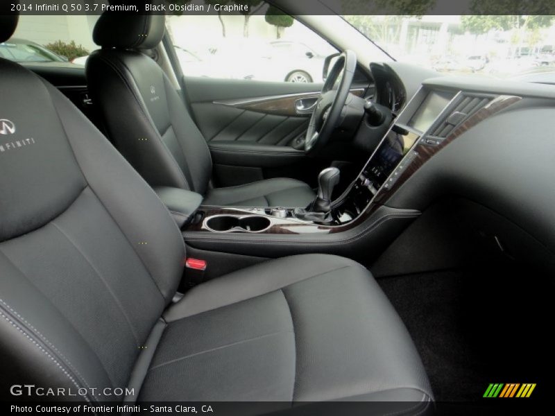 Black Obsidian / Graphite 2014 Infiniti Q 50 3.7 Premium