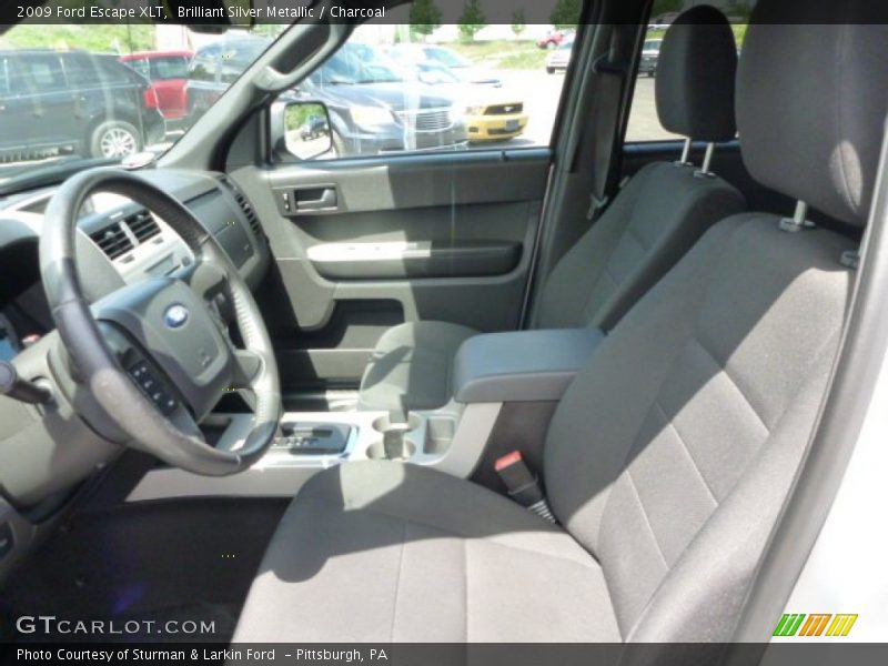 Brilliant Silver Metallic / Charcoal 2009 Ford Escape XLT