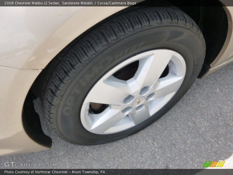 Sandstone Metallic / Cocoa/Cashmere Beige 2008 Chevrolet Malibu LS Sedan