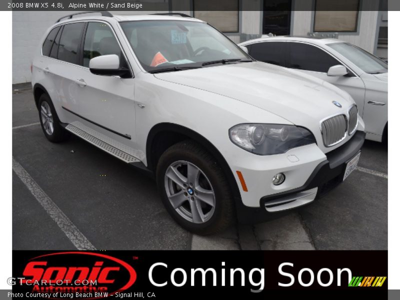 Alpine White / Sand Beige 2008 BMW X5 4.8i