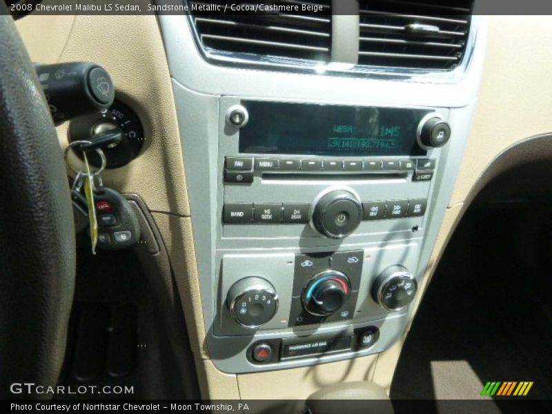 Sandstone Metallic / Cocoa/Cashmere Beige 2008 Chevrolet Malibu LS Sedan