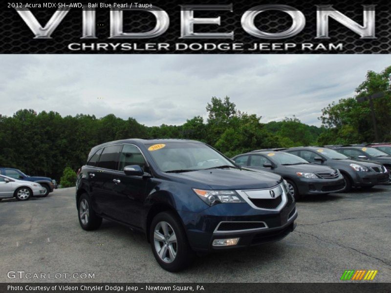 Bali Blue Pearl / Taupe 2012 Acura MDX SH-AWD
