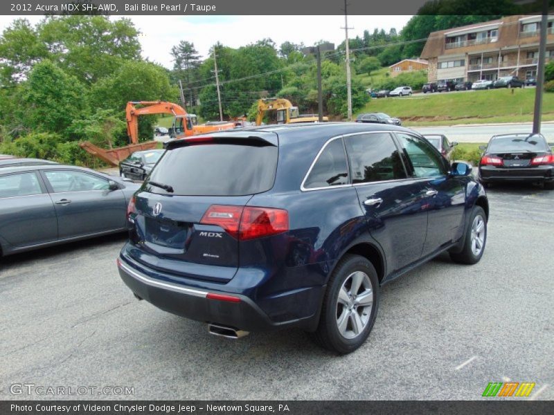 Bali Blue Pearl / Taupe 2012 Acura MDX SH-AWD