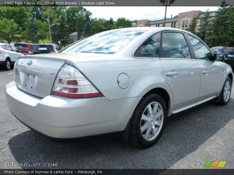 Silver Birch Metallic / Medium Light Stone 2008 Ford Taurus SEL