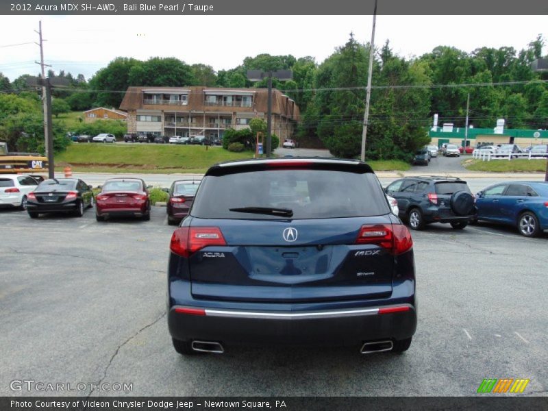 Bali Blue Pearl / Taupe 2012 Acura MDX SH-AWD
