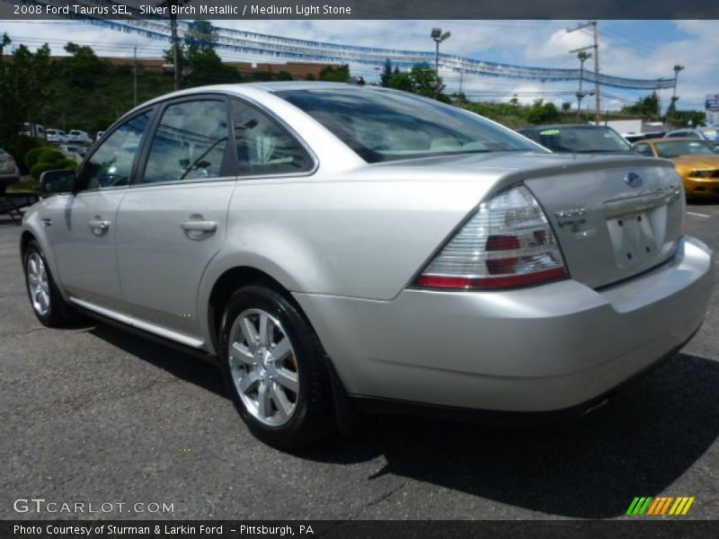 Silver Birch Metallic / Medium Light Stone 2008 Ford Taurus SEL