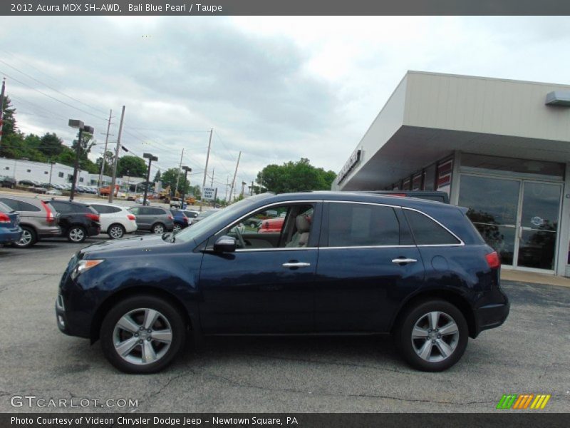 Bali Blue Pearl / Taupe 2012 Acura MDX SH-AWD