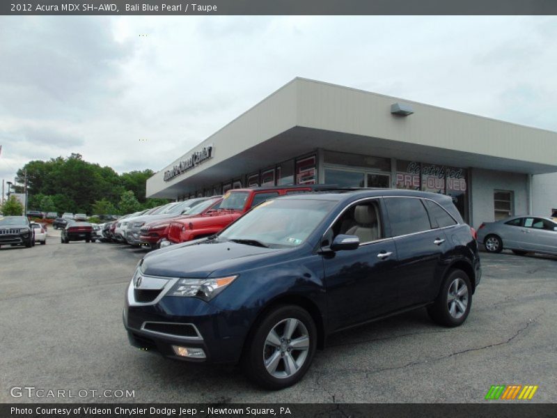 Bali Blue Pearl / Taupe 2012 Acura MDX SH-AWD