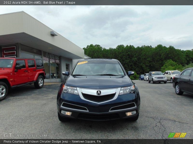 Bali Blue Pearl / Taupe 2012 Acura MDX SH-AWD