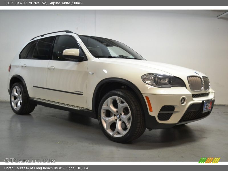 Alpine White / Black 2012 BMW X5 xDrive35d