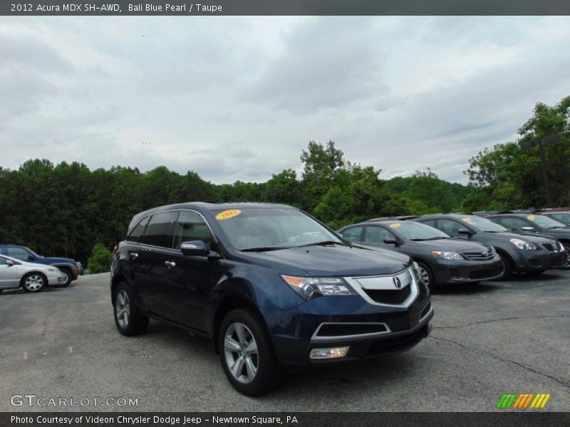 Bali Blue Pearl / Taupe 2012 Acura MDX SH-AWD