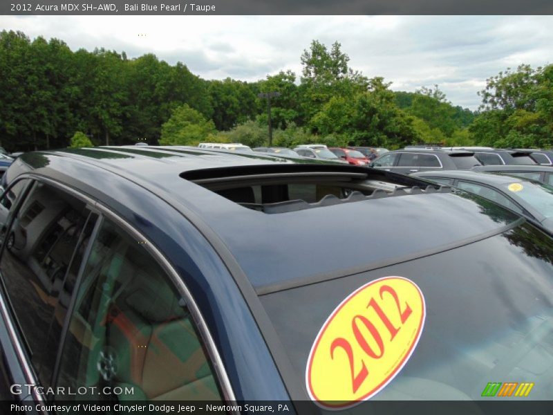 Bali Blue Pearl / Taupe 2012 Acura MDX SH-AWD