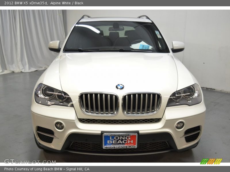 Alpine White / Black 2012 BMW X5 xDrive35d