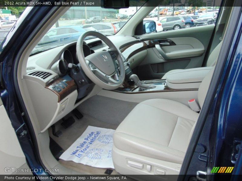 Bali Blue Pearl / Taupe 2012 Acura MDX SH-AWD