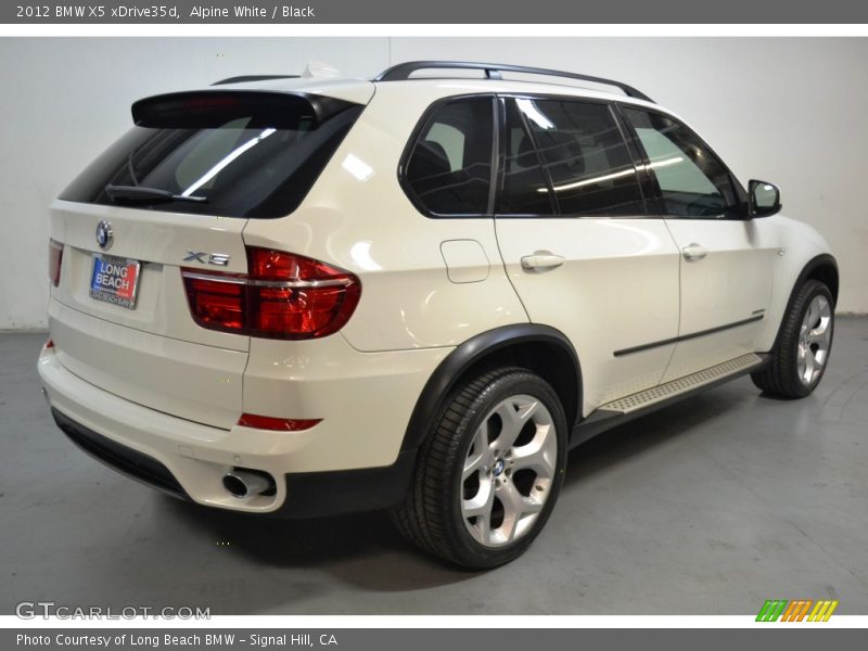 Alpine White / Black 2012 BMW X5 xDrive35d