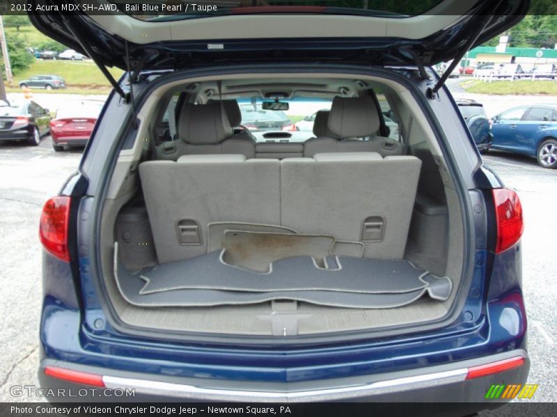 Bali Blue Pearl / Taupe 2012 Acura MDX SH-AWD