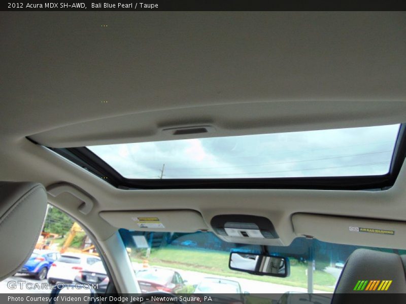 Bali Blue Pearl / Taupe 2012 Acura MDX SH-AWD