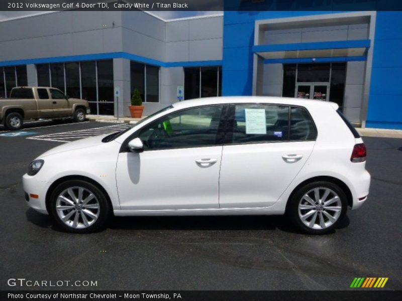 Candy White / Titan Black 2012 Volkswagen Golf 4 Door TDI