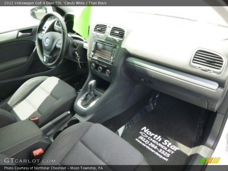 Candy White / Titan Black 2012 Volkswagen Golf 4 Door TDI