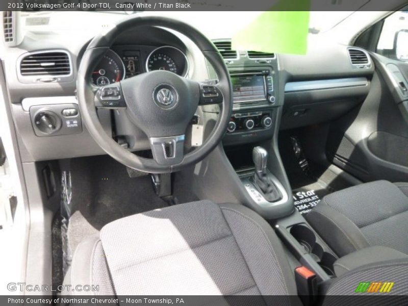 Candy White / Titan Black 2012 Volkswagen Golf 4 Door TDI