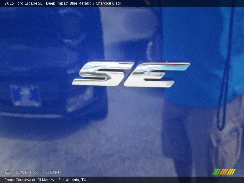 Deep Impact Blue Metallic / Charcoal Black 2015 Ford Escape SE