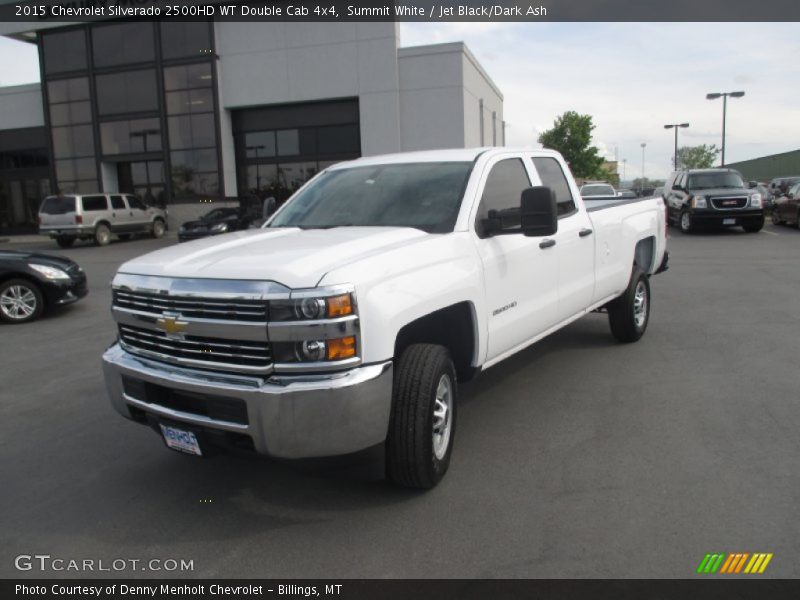 Summit White / Jet Black/Dark Ash 2015 Chevrolet Silverado 2500HD WT Double Cab 4x4