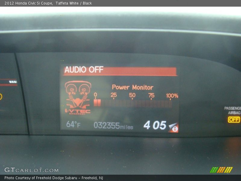 Taffeta White / Black 2012 Honda Civic Si Coupe