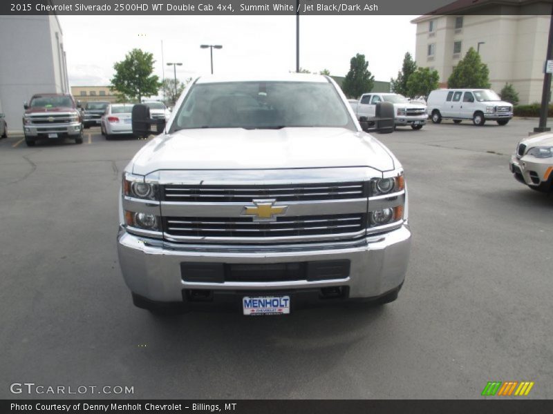 Summit White / Jet Black/Dark Ash 2015 Chevrolet Silverado 2500HD WT Double Cab 4x4