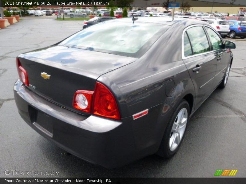 Taupe Gray Metallic / Titanium 2011 Chevrolet Malibu LS