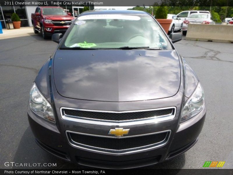Taupe Gray Metallic / Titanium 2011 Chevrolet Malibu LS