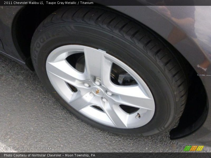 Taupe Gray Metallic / Titanium 2011 Chevrolet Malibu LS