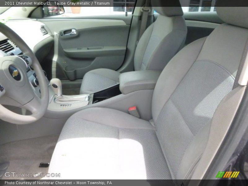 Taupe Gray Metallic / Titanium 2011 Chevrolet Malibu LS