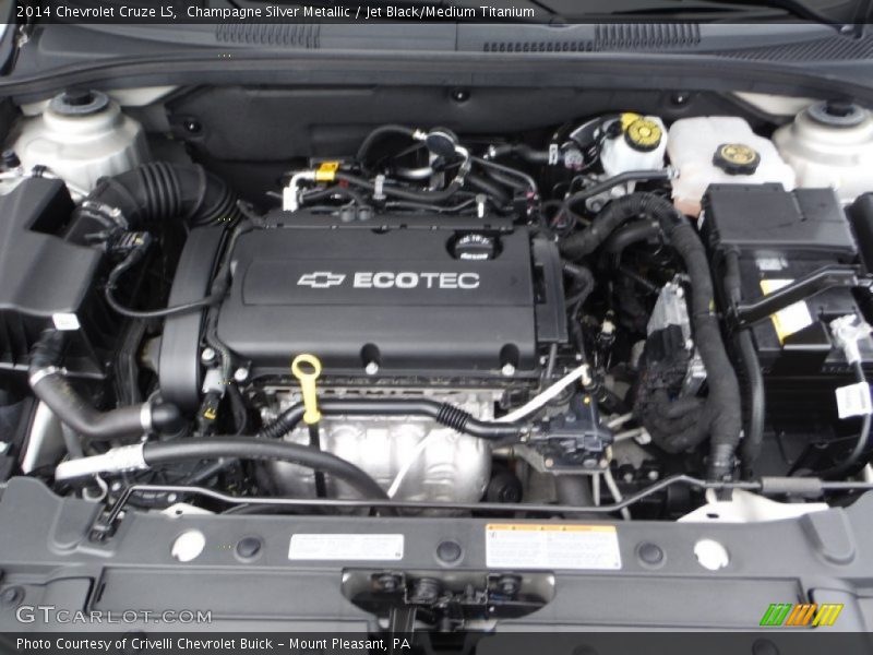 Champagne Silver Metallic / Jet Black/Medium Titanium 2014 Chevrolet Cruze LS