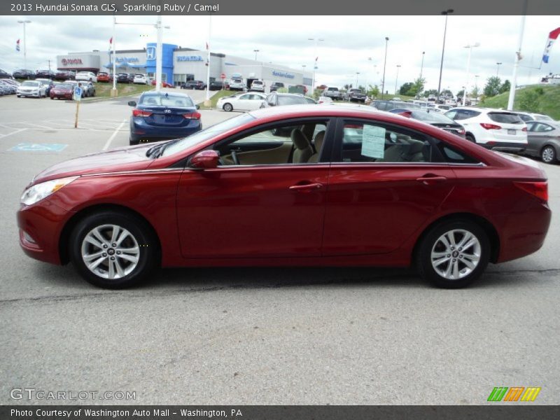 Sparkling Ruby / Camel 2013 Hyundai Sonata GLS