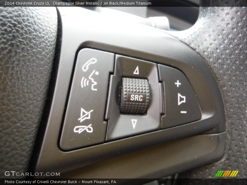 Champagne Silver Metallic / Jet Black/Medium Titanium 2014 Chevrolet Cruze LS