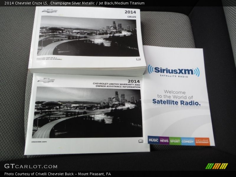 Champagne Silver Metallic / Jet Black/Medium Titanium 2014 Chevrolet Cruze LS