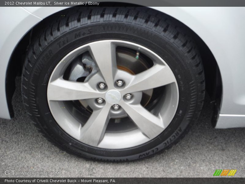 Silver Ice Metallic / Ebony 2012 Chevrolet Malibu LT