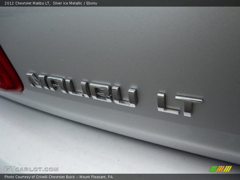 Silver Ice Metallic / Ebony 2012 Chevrolet Malibu LT