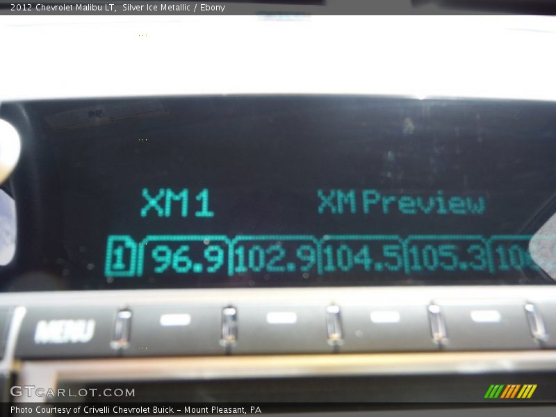 Silver Ice Metallic / Ebony 2012 Chevrolet Malibu LT