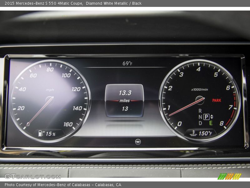 Diamond White Metallic / Black 2015 Mercedes-Benz S 550 4Matic Coupe