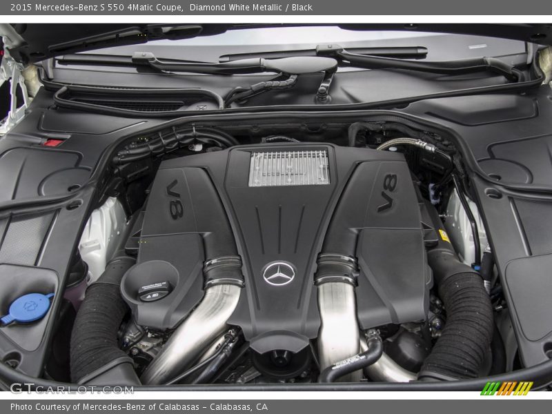 Diamond White Metallic / Black 2015 Mercedes-Benz S 550 4Matic Coupe